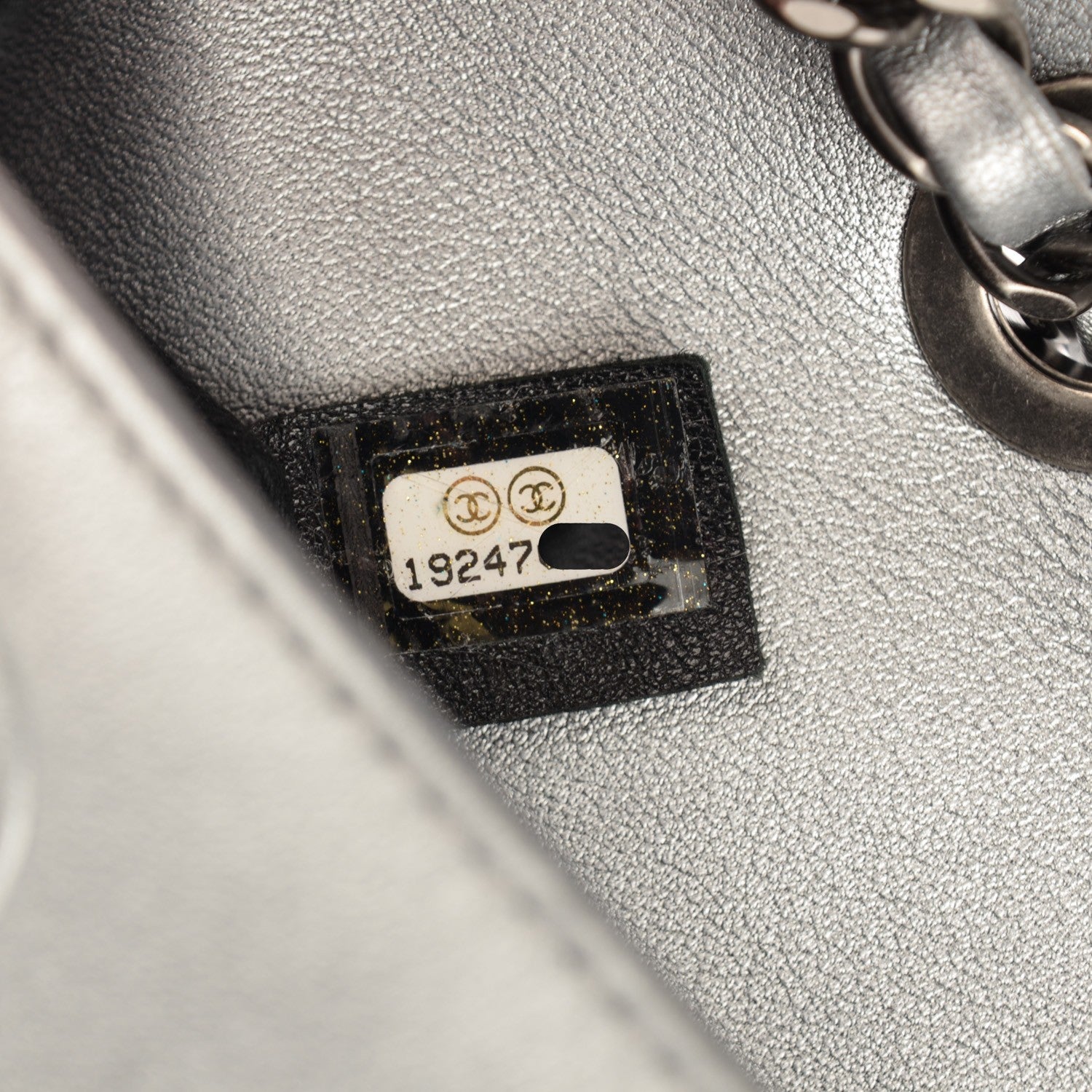 Chanel Metallic Lambskin Symbols Medium Single Flap Silver 7 of 8