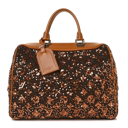 Louis Vuitton Sequin Monogram Sunshine Express Speedy Gold 1 of 8