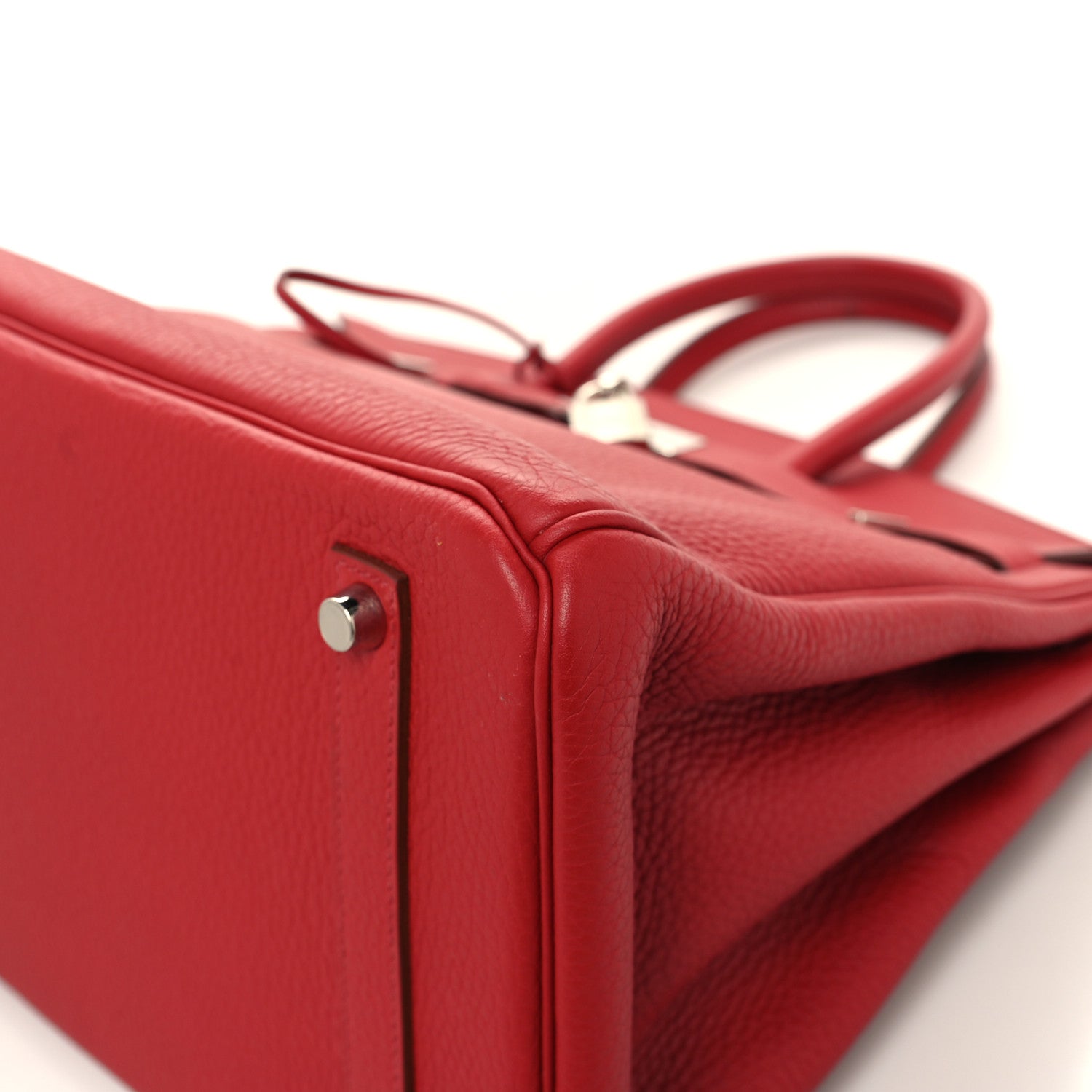 Hermes Taurillon Clemence Birkin 35 Rouge Garance 10 of 12