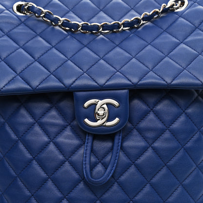 Chanel Lambskin Quilted Large Urban Spirit Backpack Blue 8 of 10
