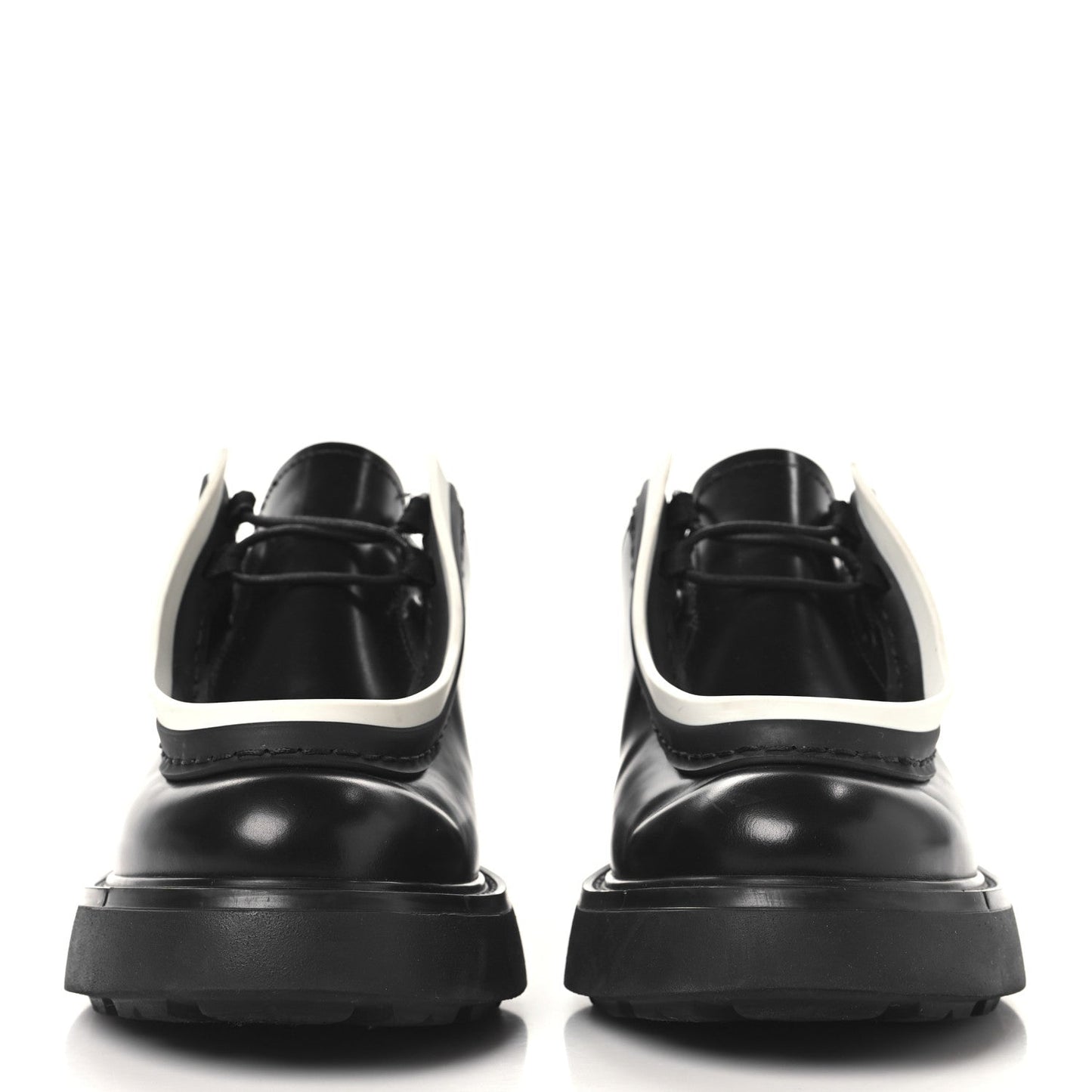 Spazzolato Rois Monolith 55mm Derby Loafers 37 Black White