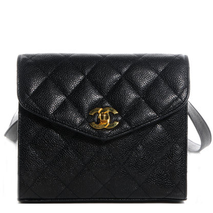Chanel Caviar Crossbody Flap Bag Black 1 of 9