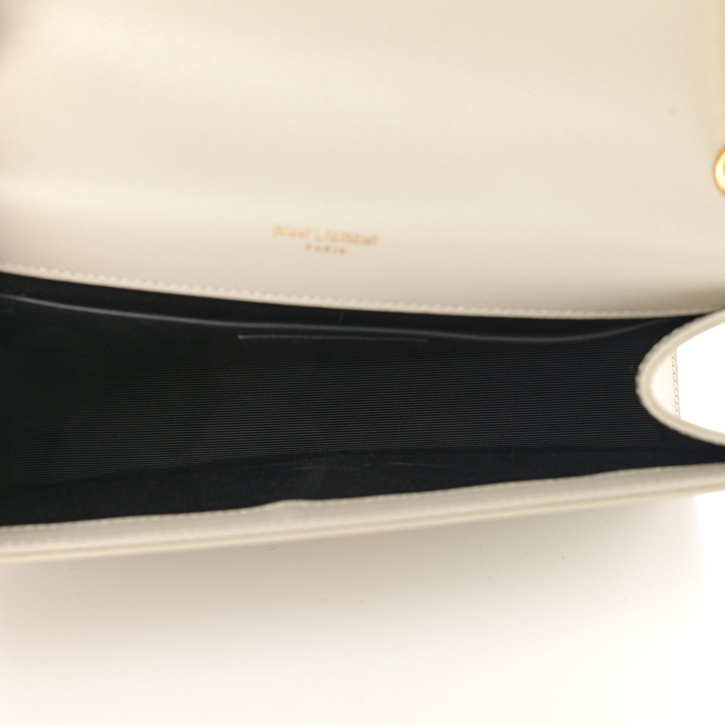 Grain De Poudre Medium Classic Monogram Kate Satchel Crema Soft
