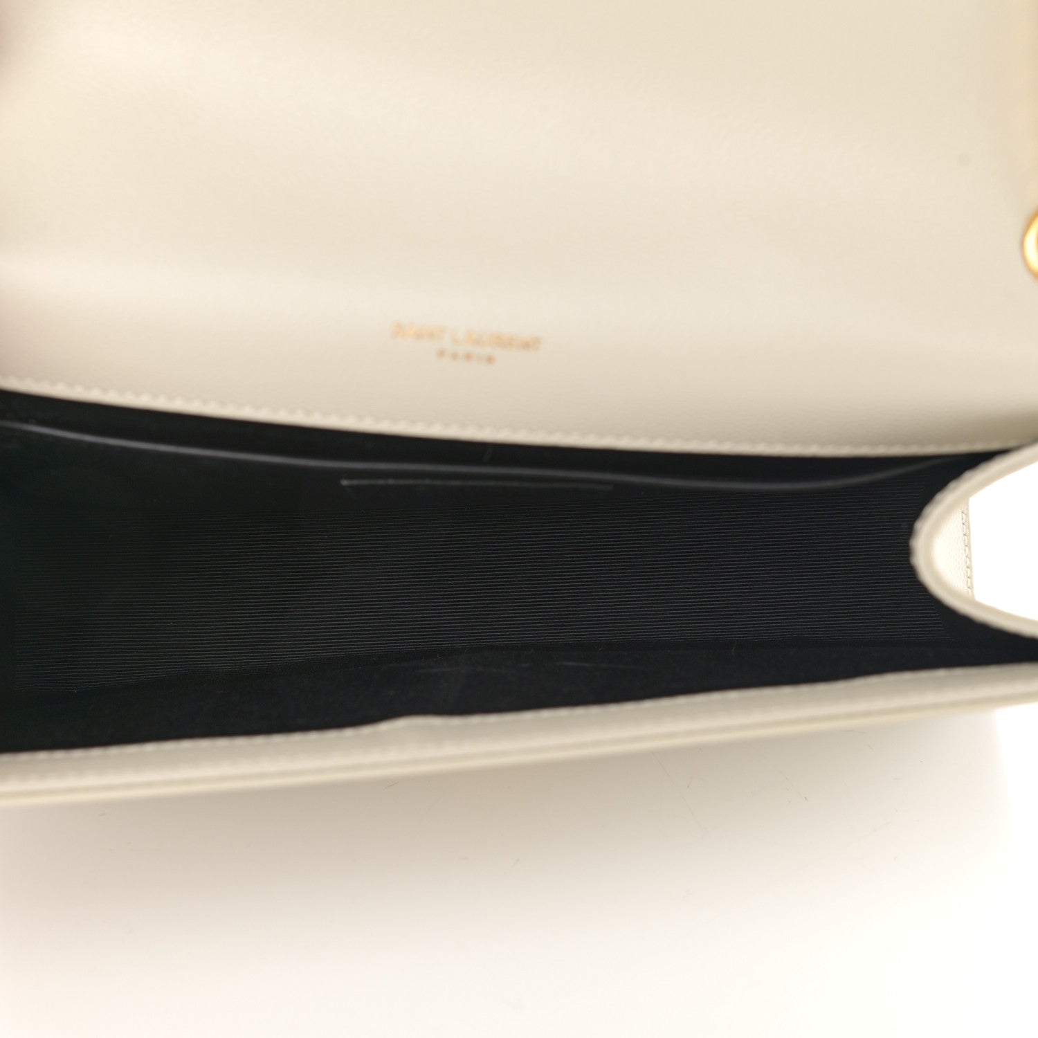 Saint Laurent Grain De Poudre Medium Classic Monogram Kate Satchel Crema Soft 5 of 12