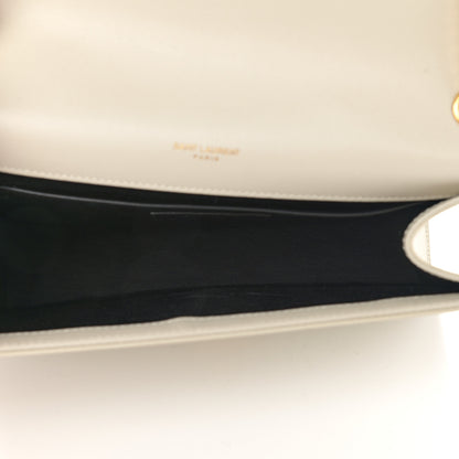 Saint Laurent Grain De Poudre Medium Classic Monogram Kate Satchel Crema Soft 5 of 12