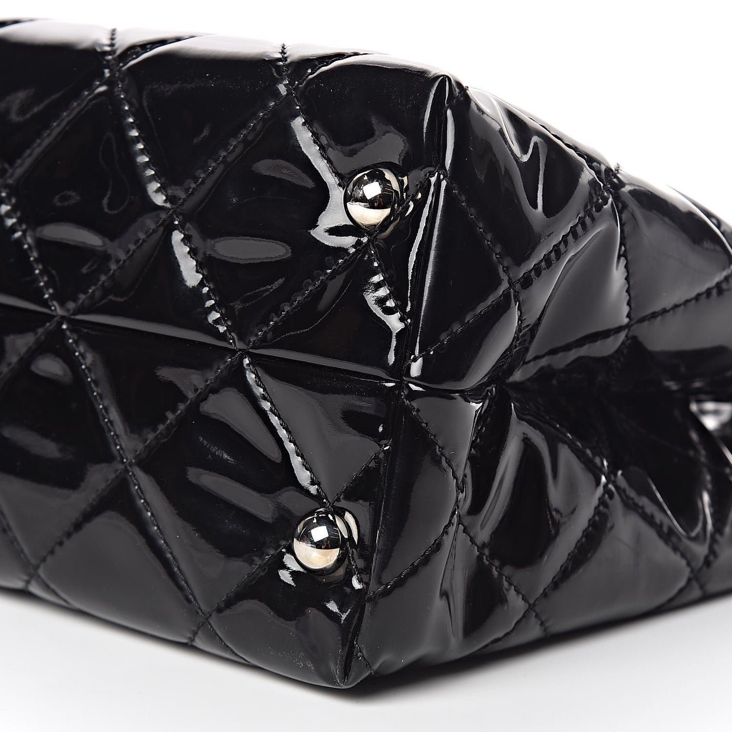 Vinyl Quilted Large In The Business Tote Black