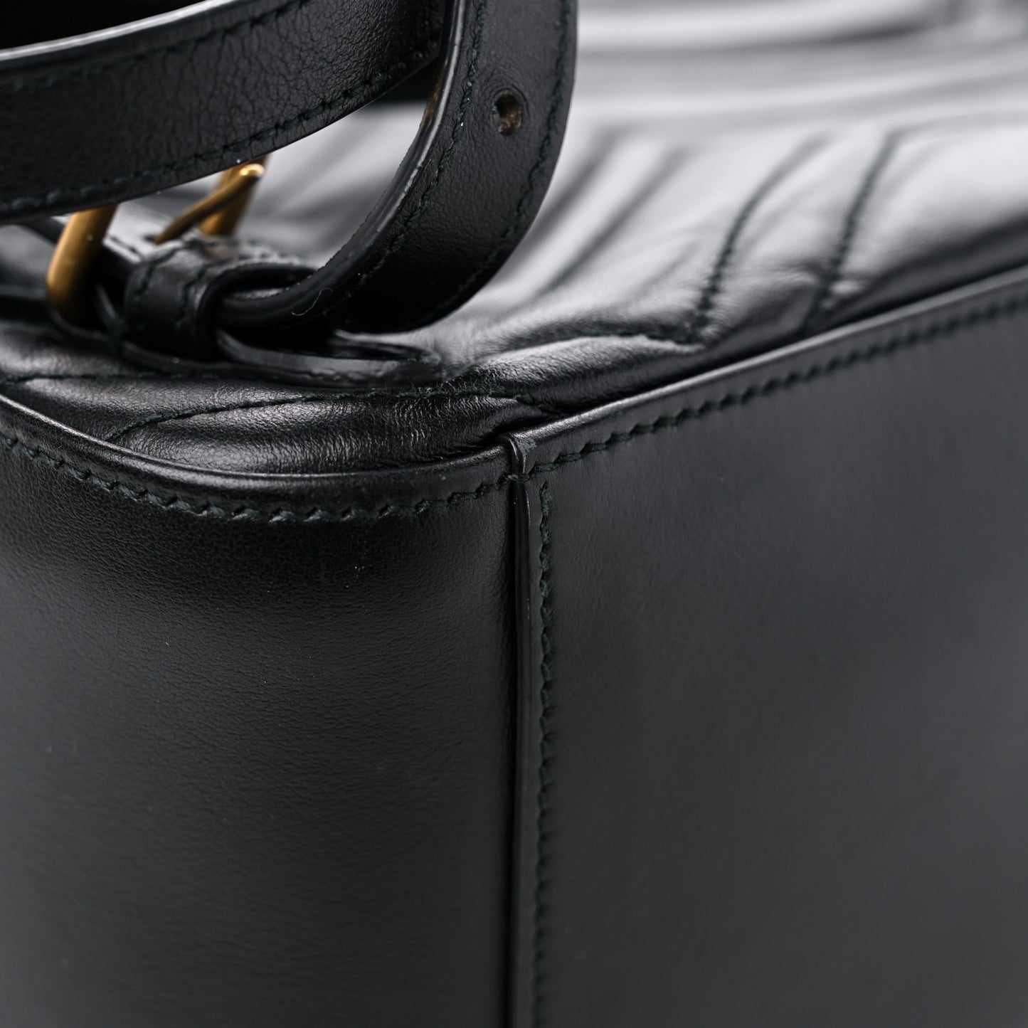 Calfskin Matelasse GG Marmont Backpack Black