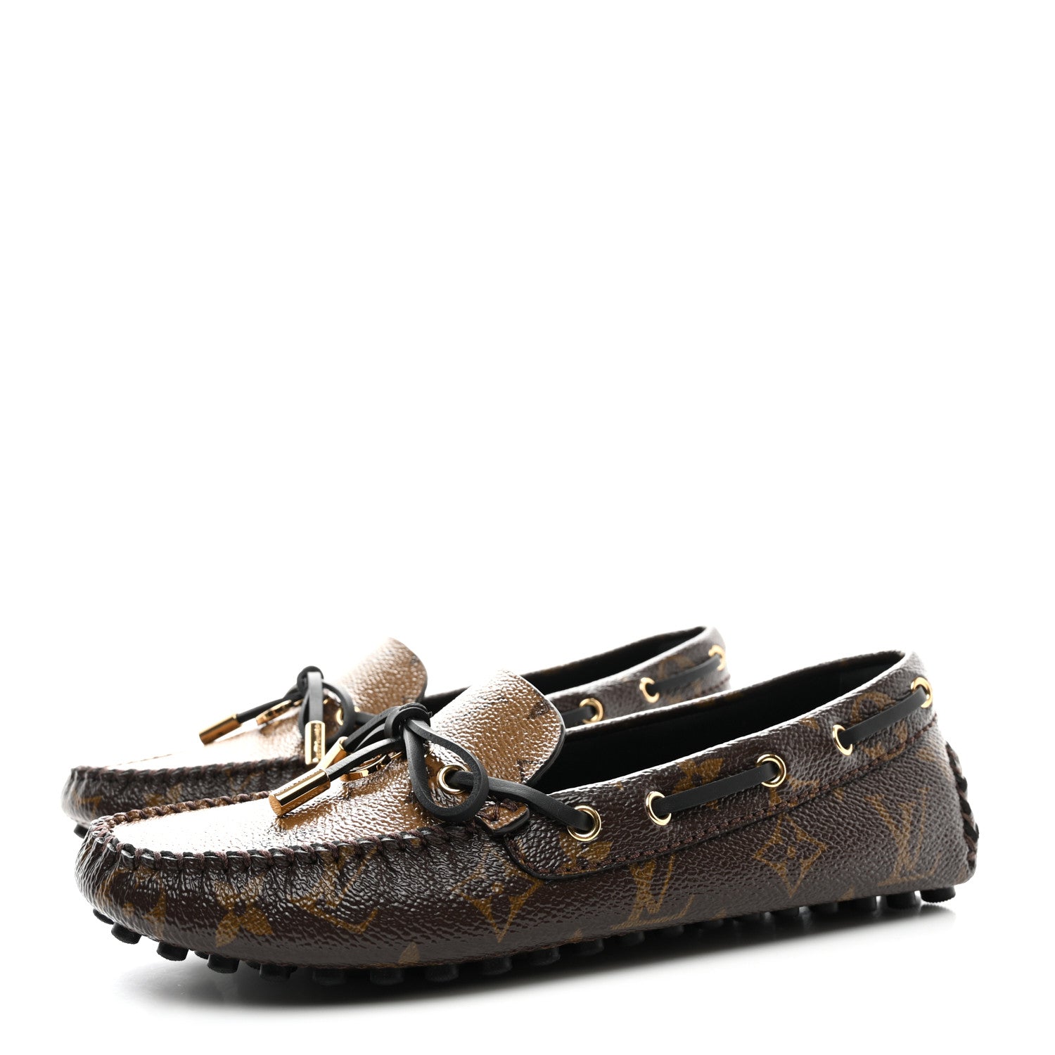Louis Vuitton Patent Reverse Monogram Gloria Loafers 36 3 of 7