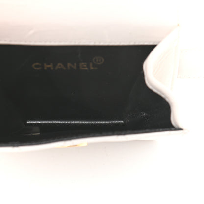 Chanel Lambskin Quilted Flap Waist Belt Bag White 4 of 12