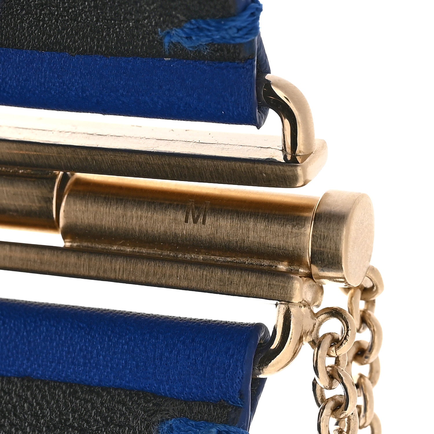 Chanel Calfskin CC Wide Cuff M Blue 5 of 6