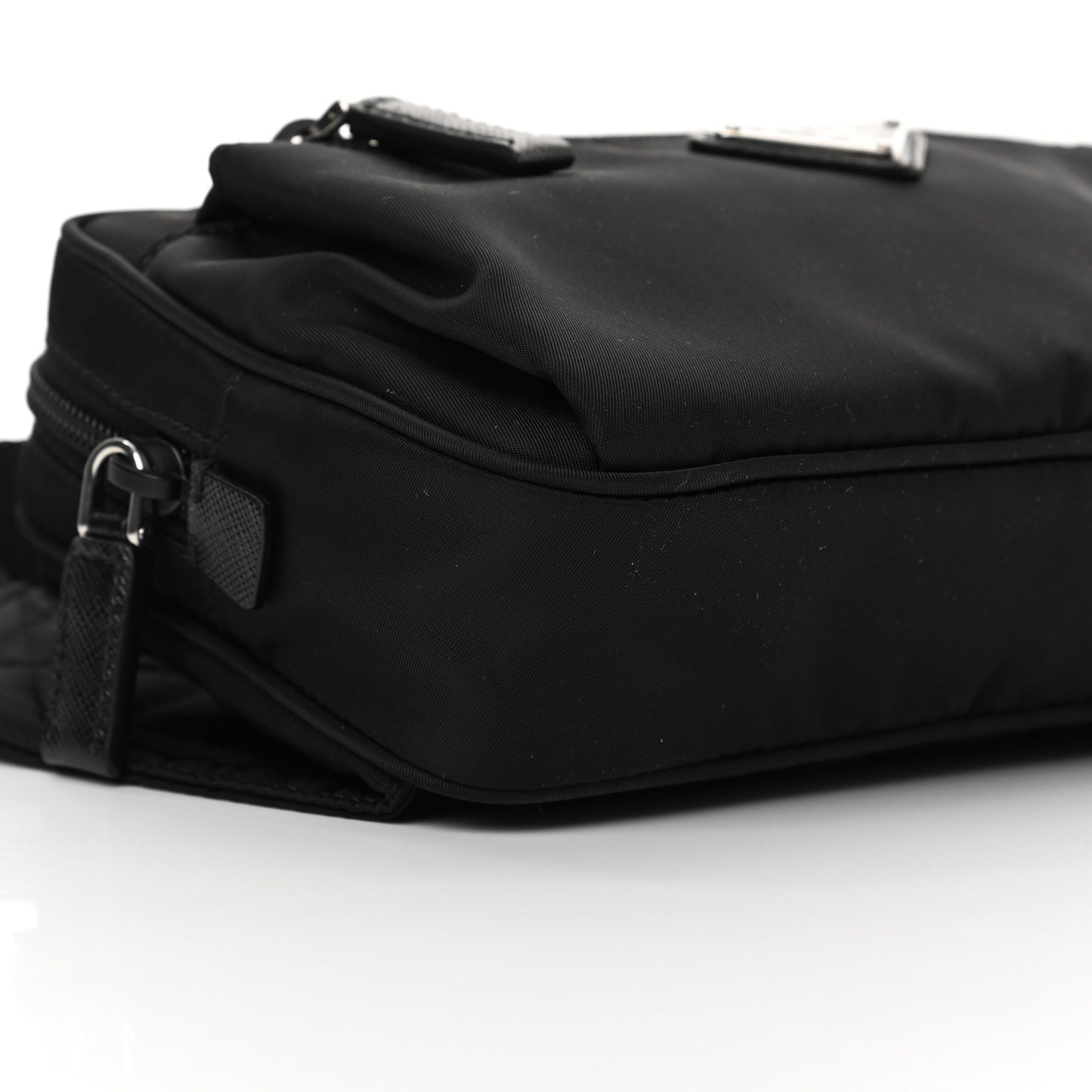 Re-Nylon Saffiano Belt Bag Black