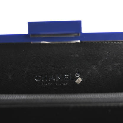 Chanel Plexiglass Boy Brick Lego Clutch Dark Blue 6 of 12