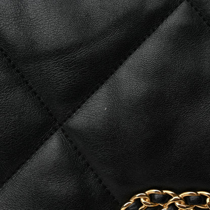 Chanel Lambskin Quilted Large Chanel 19 Flap Black 11 of 14