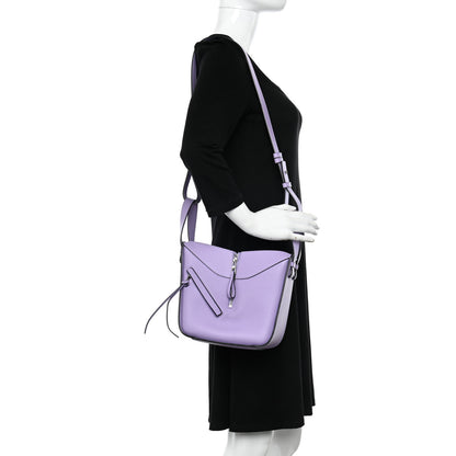 Loewe Soft Grained Calfskin Compact Hammock Shoulder Bag Purple 2 of 11