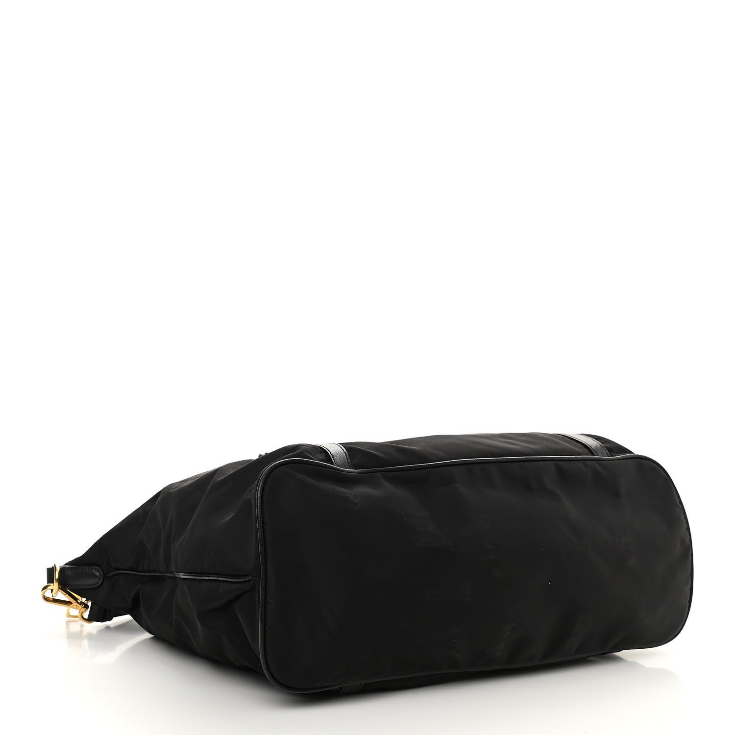 Prada Saffiano Tessuto Nylon Logo Shopping Tote Black 3 of 8
