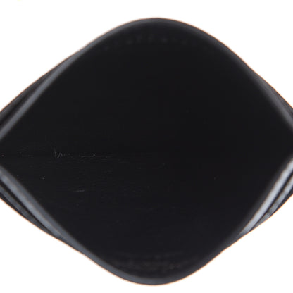 Saint Laurent Grain De Poudre Geo Print Monogram Credit Card Case Black White 7 of 7