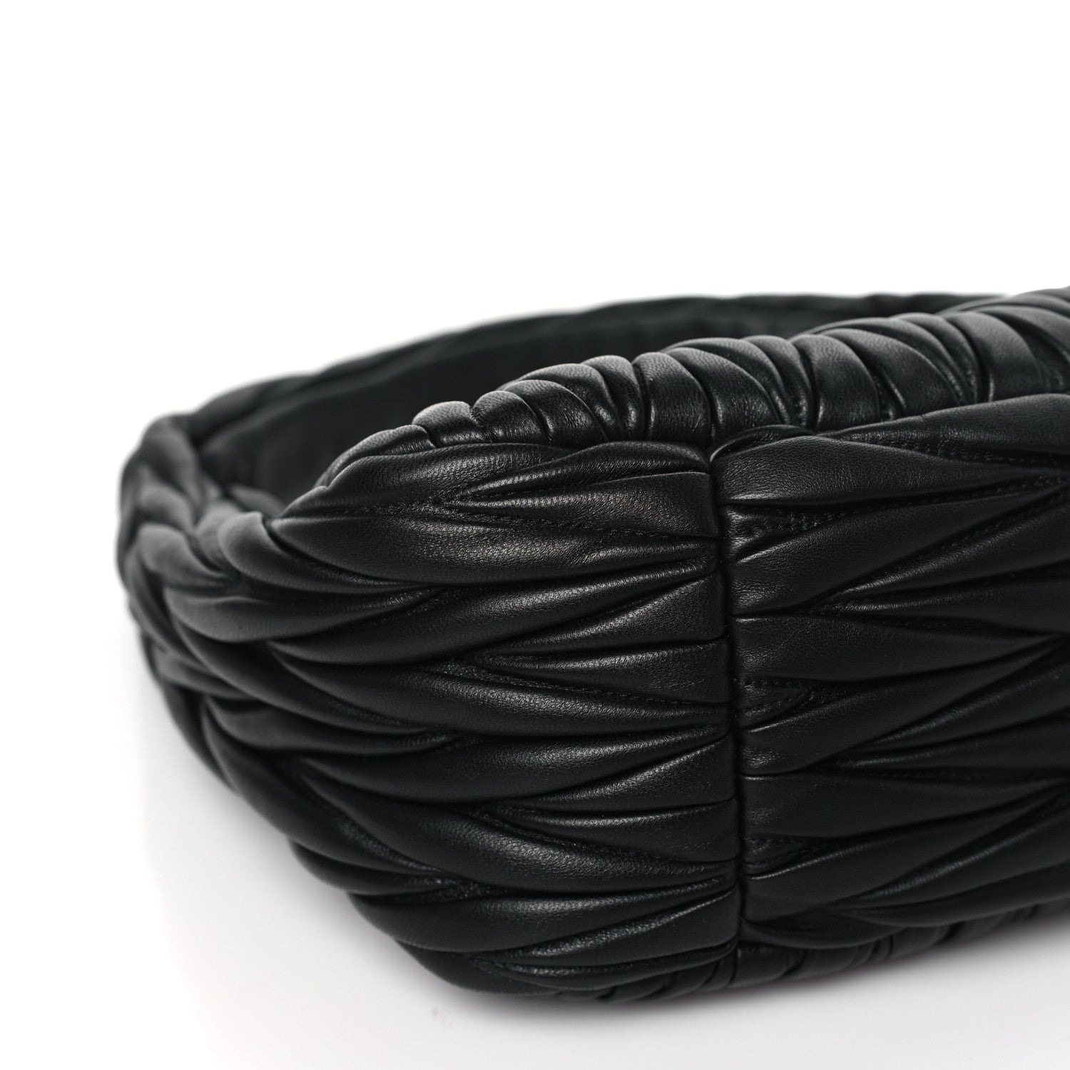 Miu Miu Nappa Matelasse Wander Large Hobo Black 7 of 8