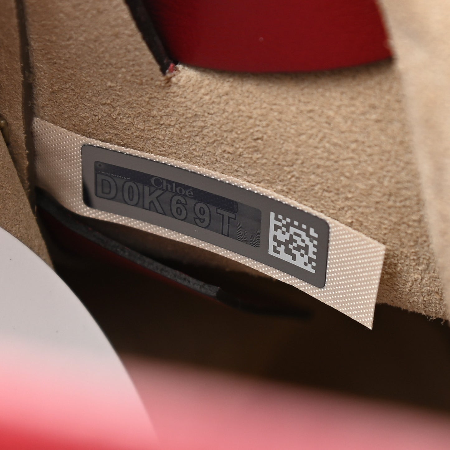 Grained Calfskin Darryl Clutch Red