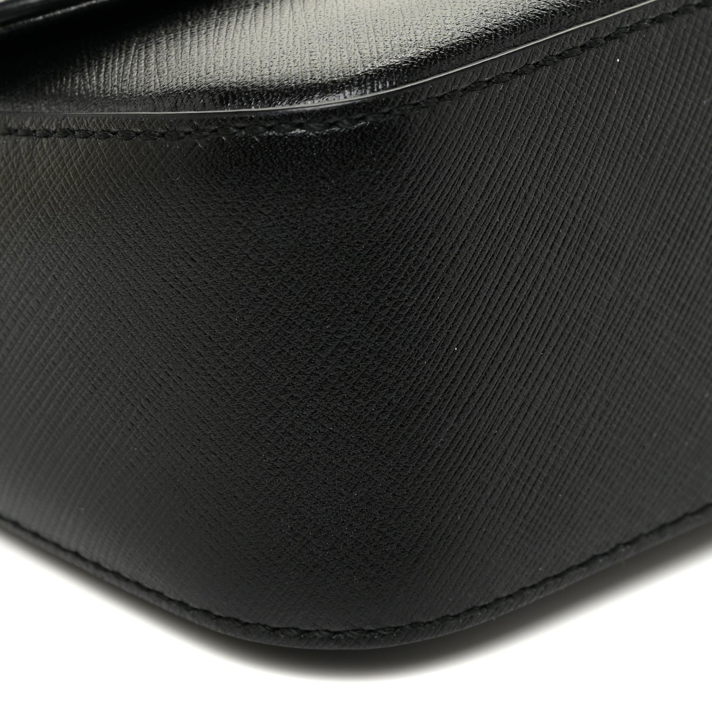 Printed Calfskin Rory Shoulder Bag Black