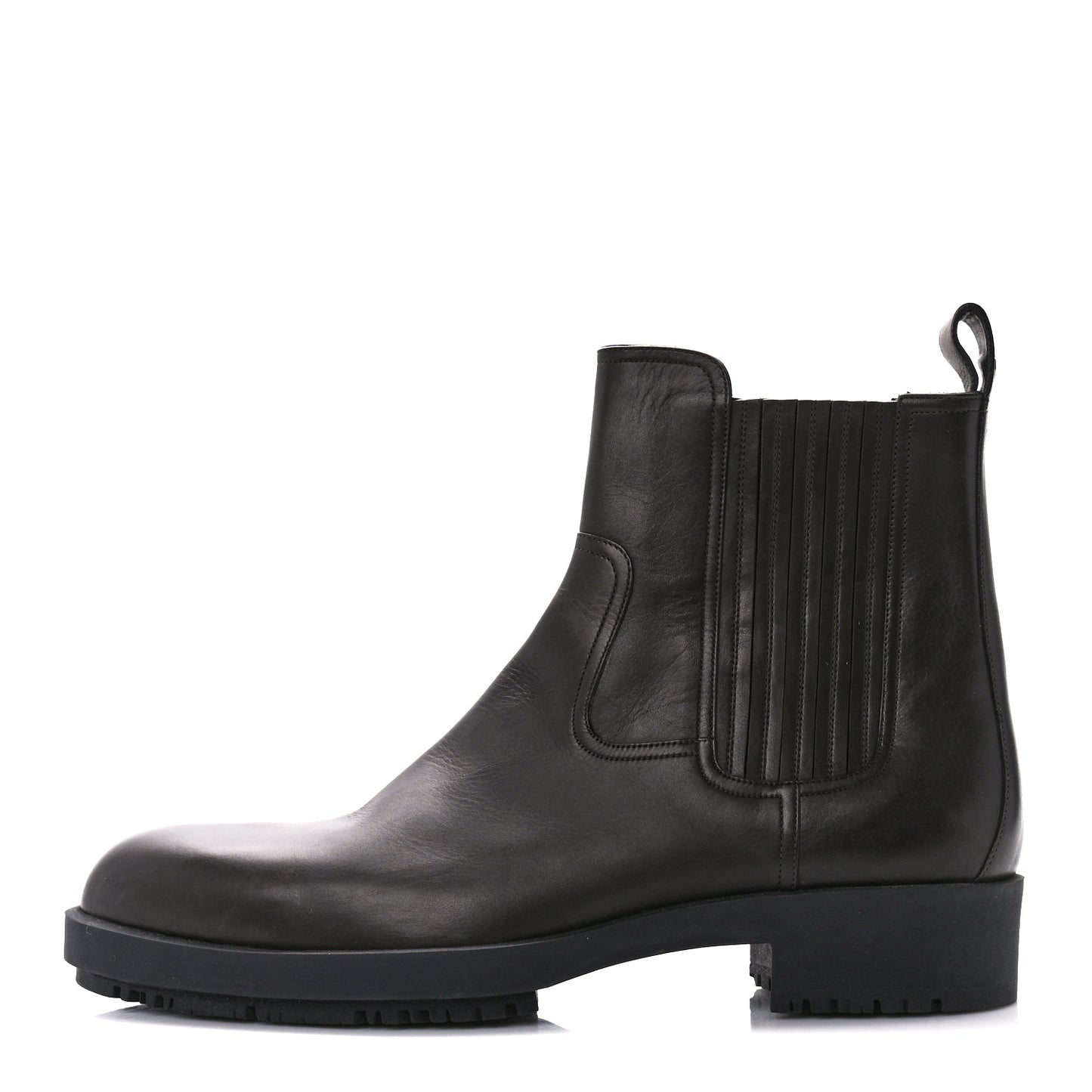 Calfskin Mens Chelsea Ankle Boots 44 Black