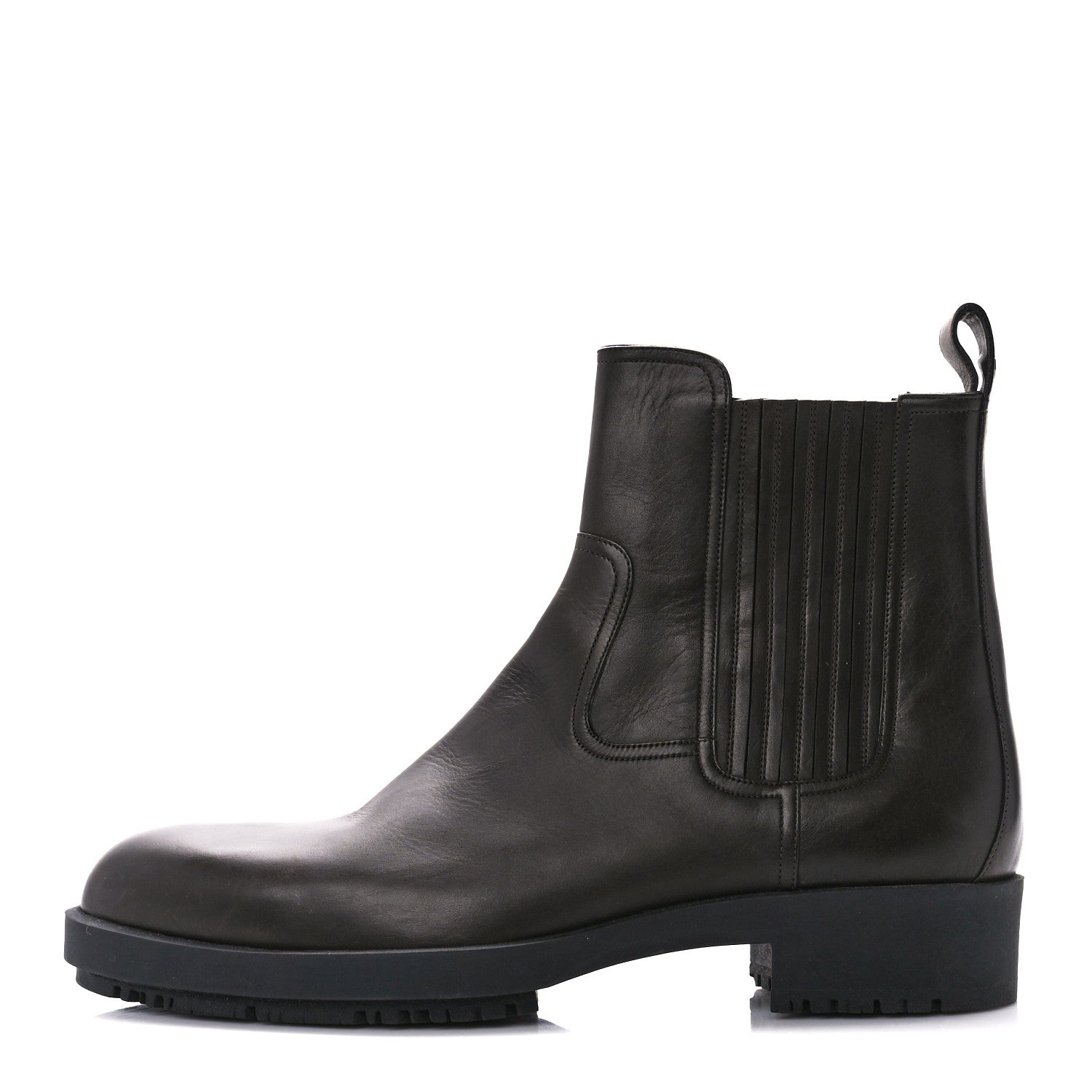 Hermes Calfskin Mens Chelsea Ankle Boots 44 Black 1 of 10