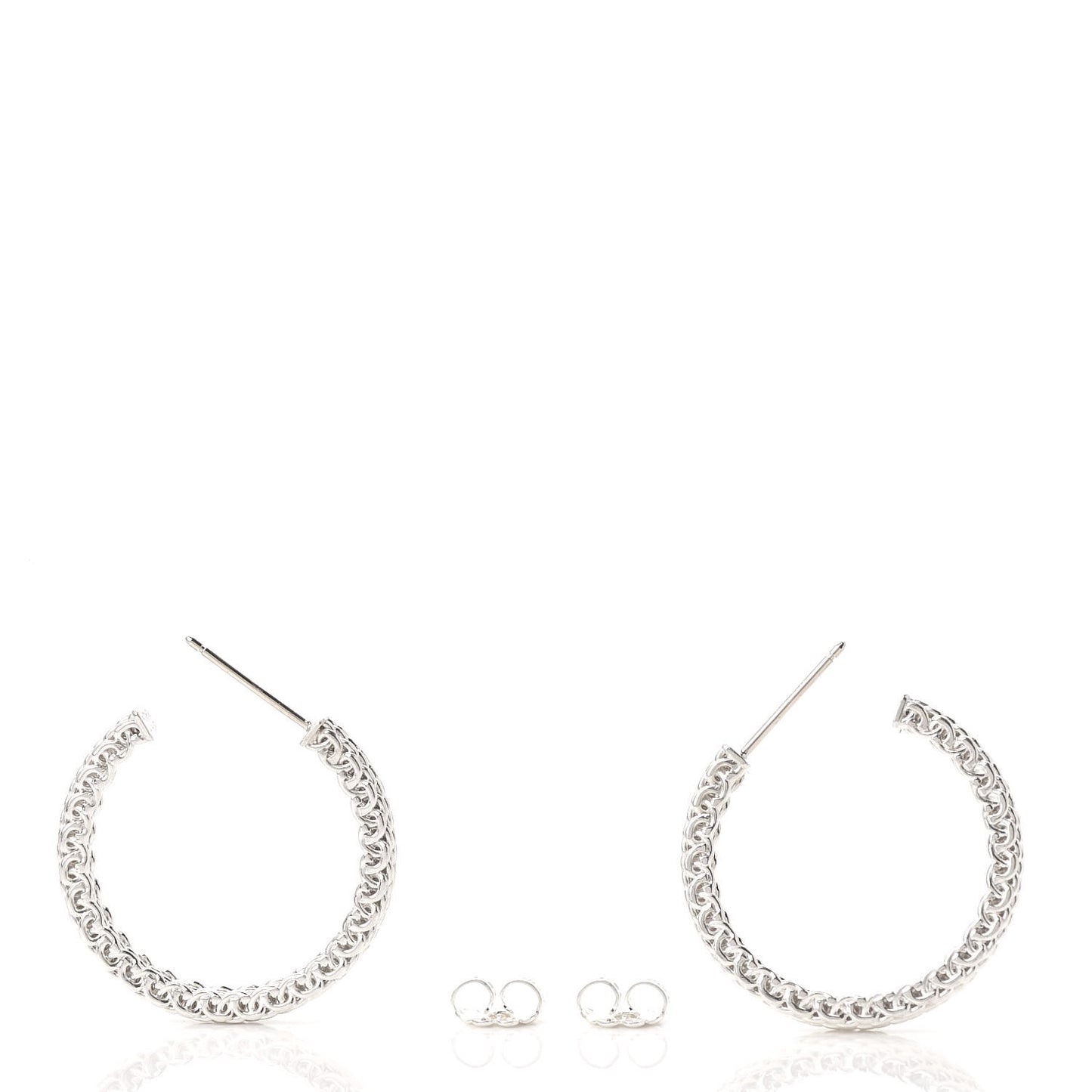 Sterling Silver Narrow Somerset Hoop Earrings