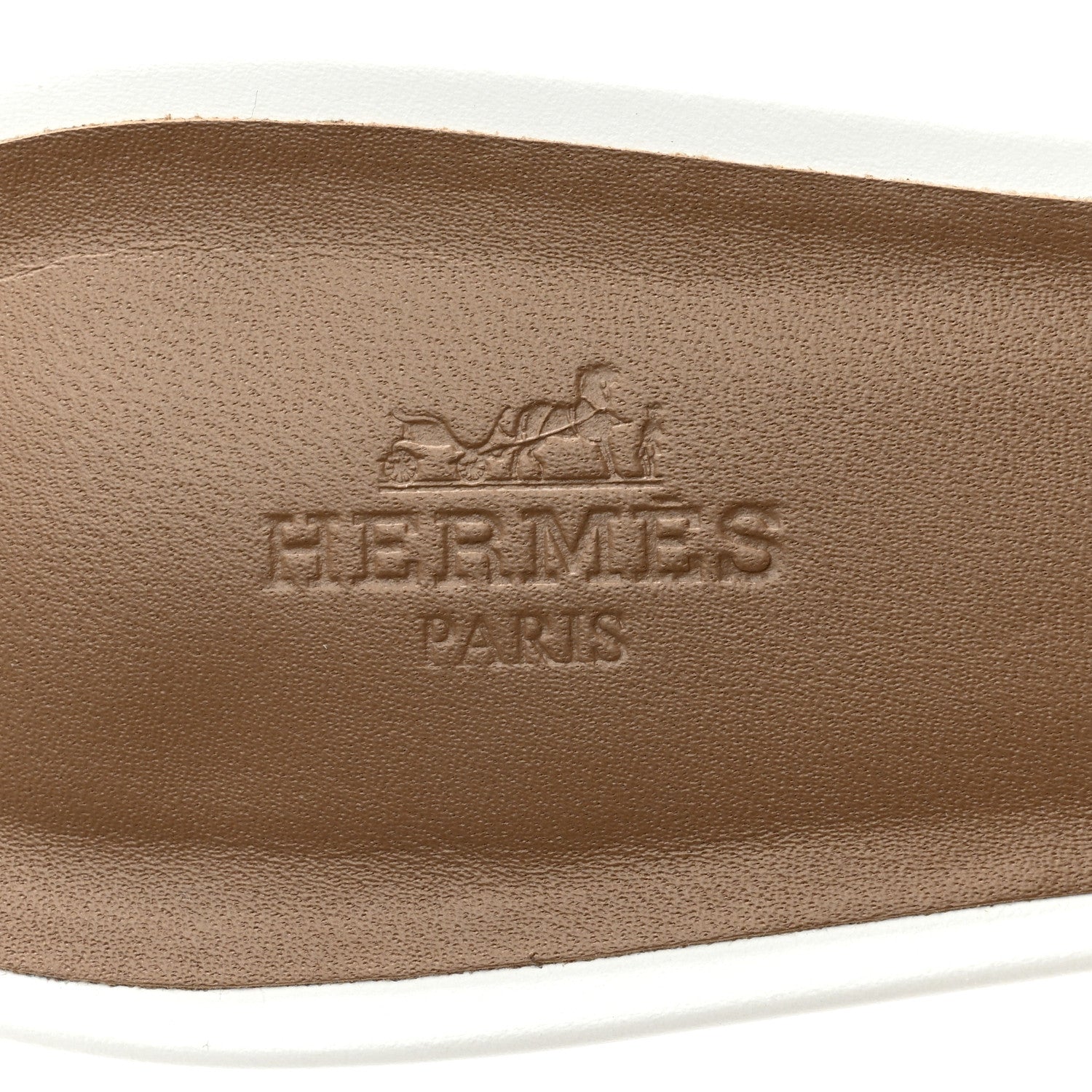 Hermes Calfskin Oasis Sandals 41.5 White 7 of 9