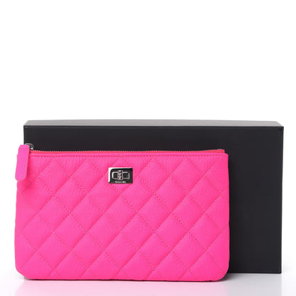 Chanel Goatskin Quilted Medium Reissue Cosmetic Case Pink 8 of 8