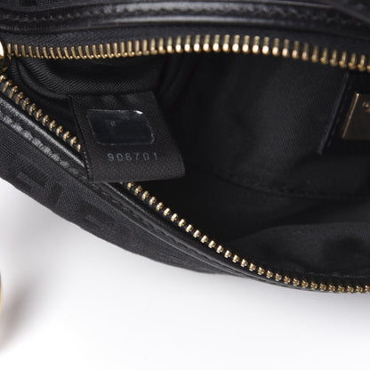 Fendi Zucchino Cuoio Small Chef Pocket Shoulder Bag Black 8 of 11
