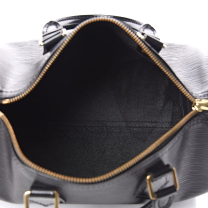 Louis Vuitton Epi Speedy 25 Black 5 of 15