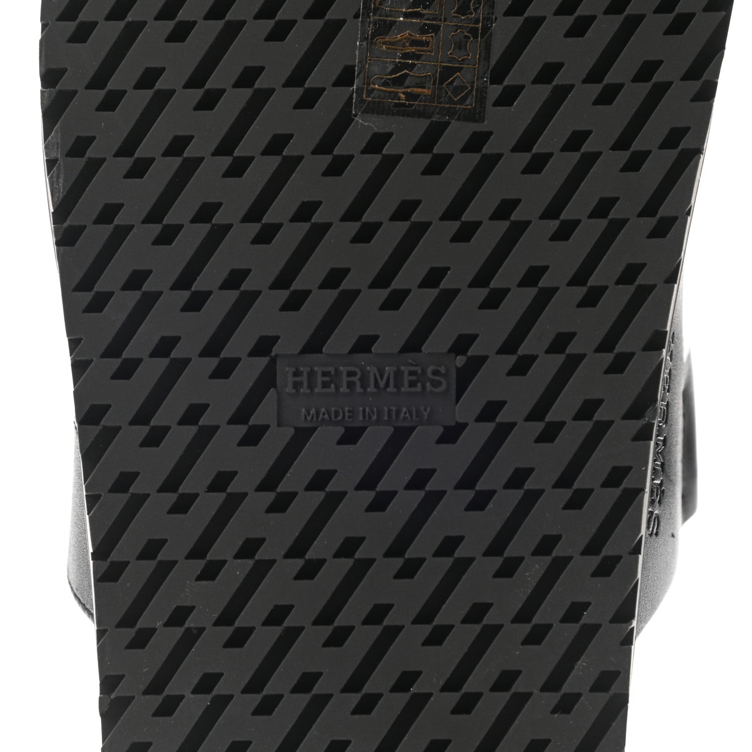 Hermes Calfskin Womens Chypre Sandals 39.5 Black 6 of 9