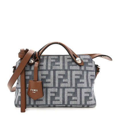 Fendi Denim Vitello Grace FF Mini By The Way Boston Bag  Blue 1 of 13
