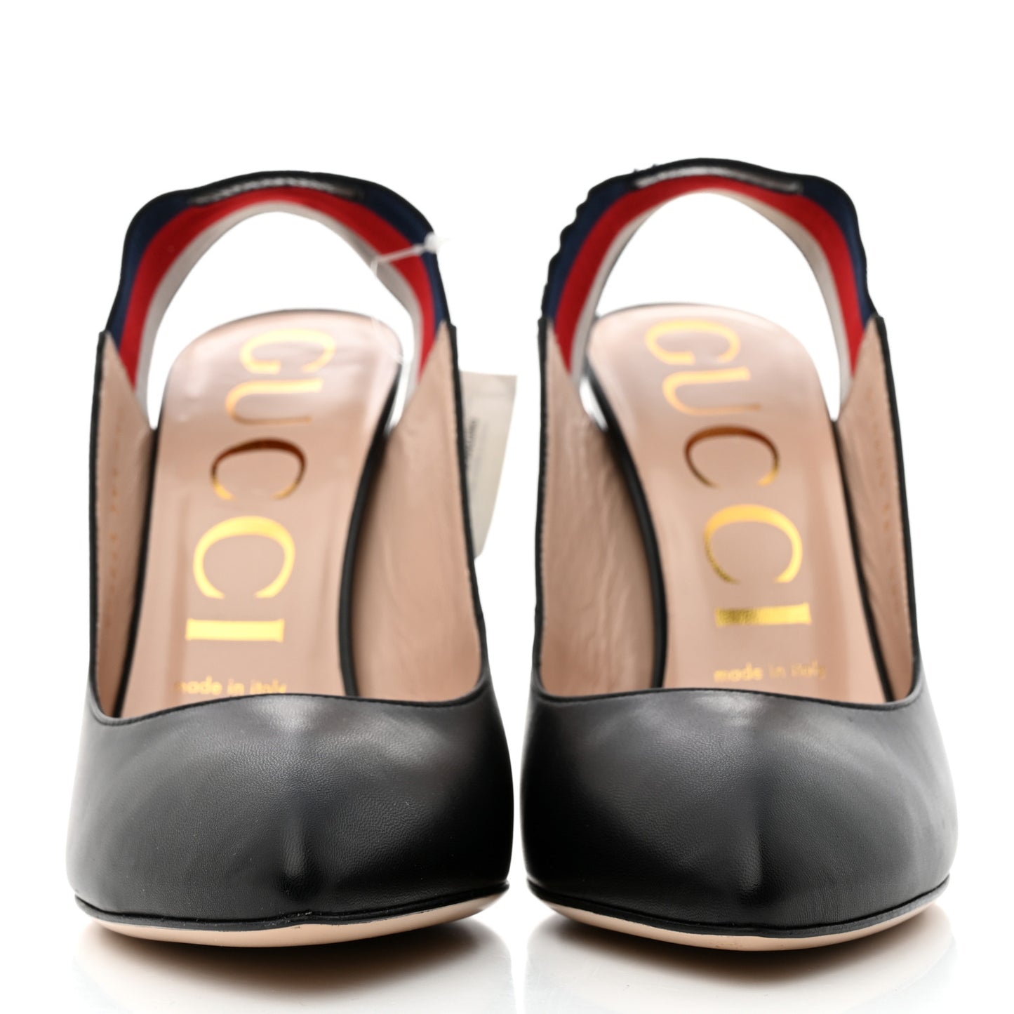 Malaga Kid Web Sylvie High Heel Slingback Pumps 38.5 Black