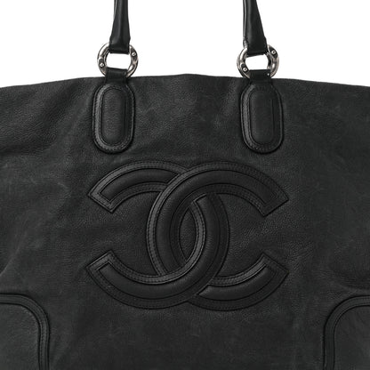 Chanel Washed Calfskin Tote Black 8 of 13