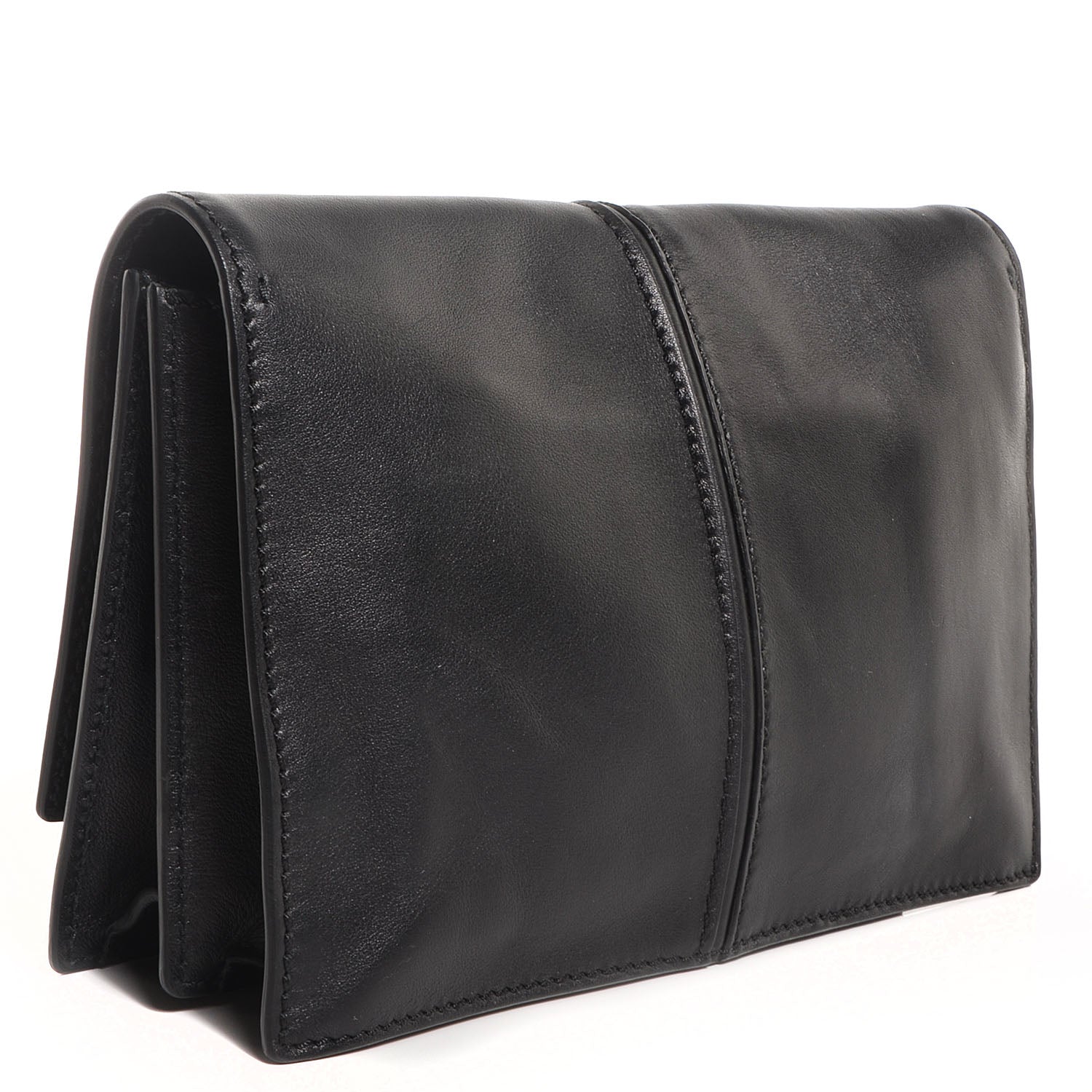 Valentino Garavani Vitello My Own Code Flap Clutch Black 3 of 9