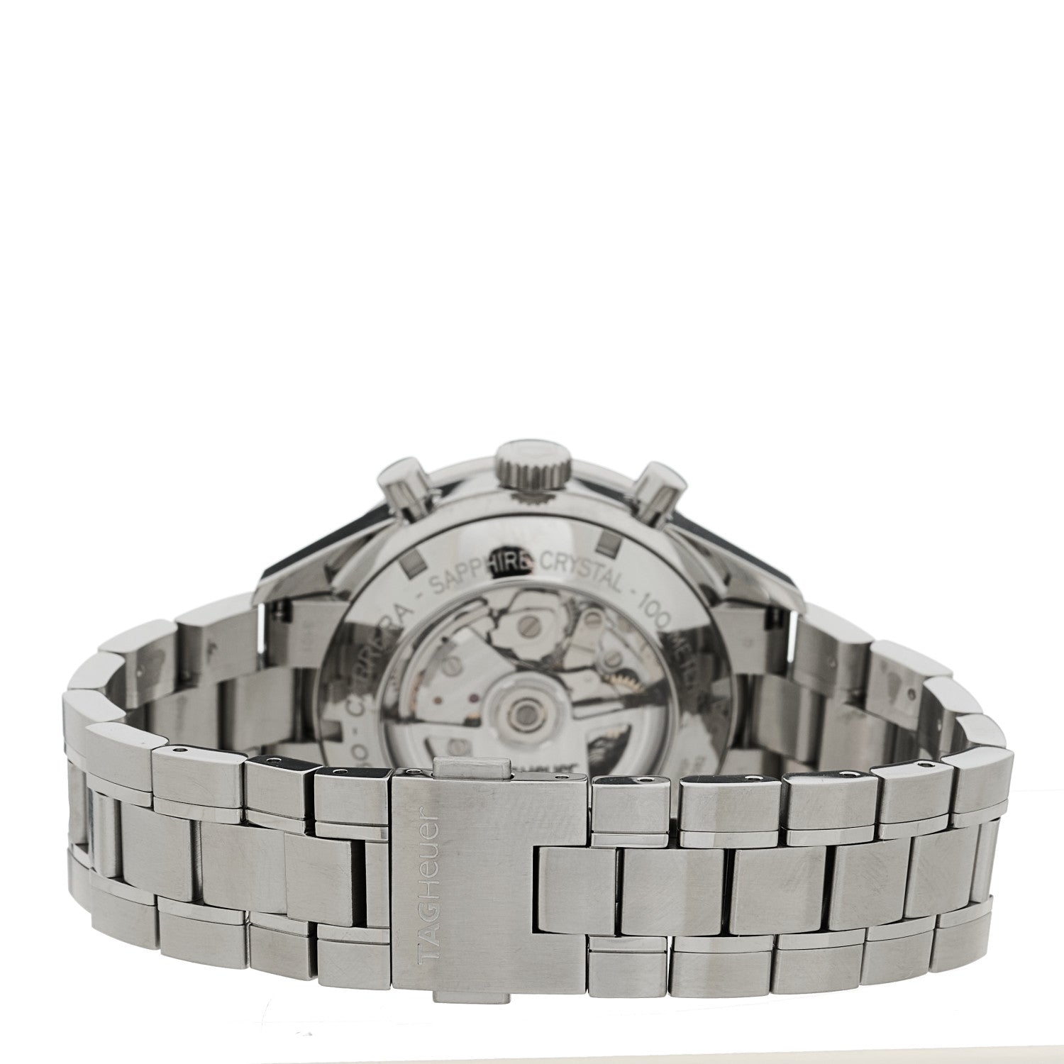Tag Heuer Stainless Steel Black Mother of Pearl 41mm Carrera Chronograph Automatic Watch CV201P 3 of 4