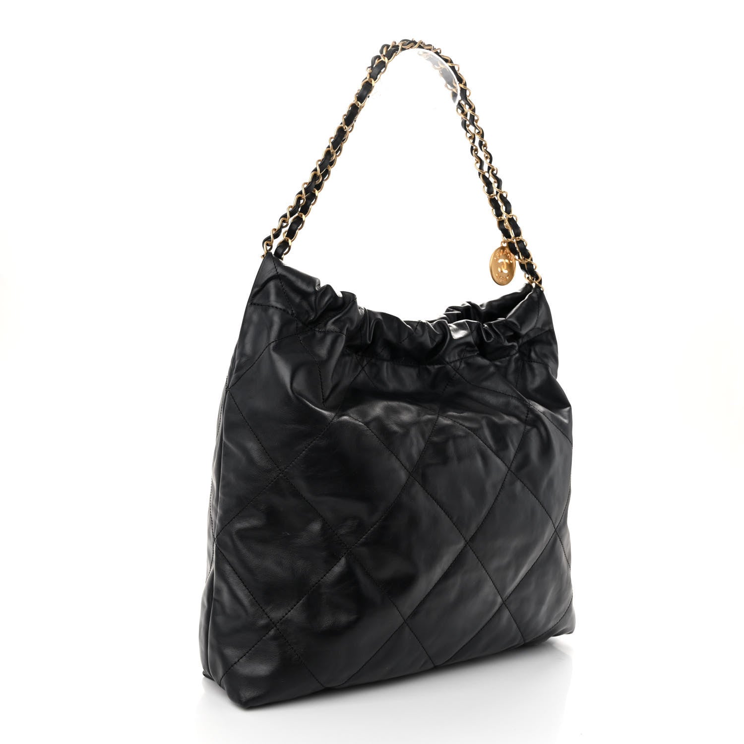Chanel Calfskin Quilted Chanel 22 Black 4 of 12