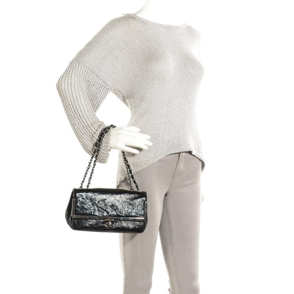 Chanel Distressed Patent Calfskin Small Frame Single Flap Black 2 of 9