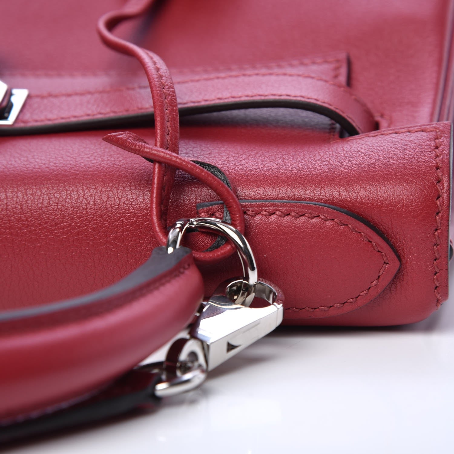Hermes Evercolor Kelly Retourne 28 Rouge Grenat 29 of 35