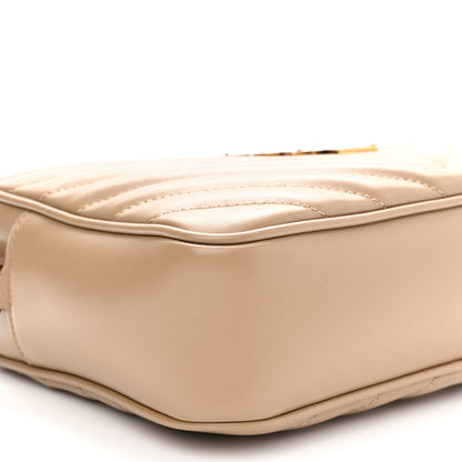 Saint Laurent Calfskin Matelasse Monogram Lou Camera Bag Dark Beige 7 of 8