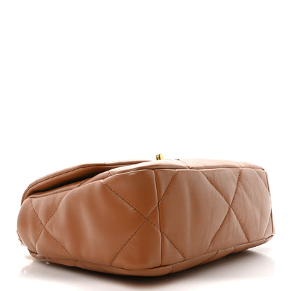 Chanel Lambskin Quilted Medium Chanel 19 Flap Brown 4 of 11