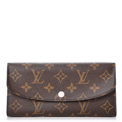 Louis Vuitton Monogram Emilie Wallet Rose Ballerine 1 of 7