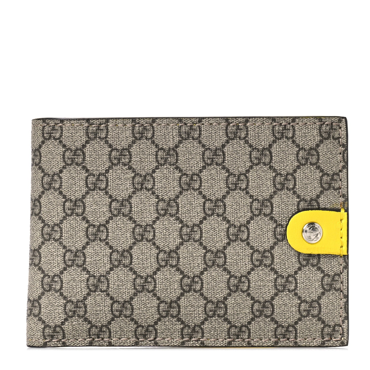 Gucci GG Plus Monogram Bi-Fold Wallet Yellow 1 of 10