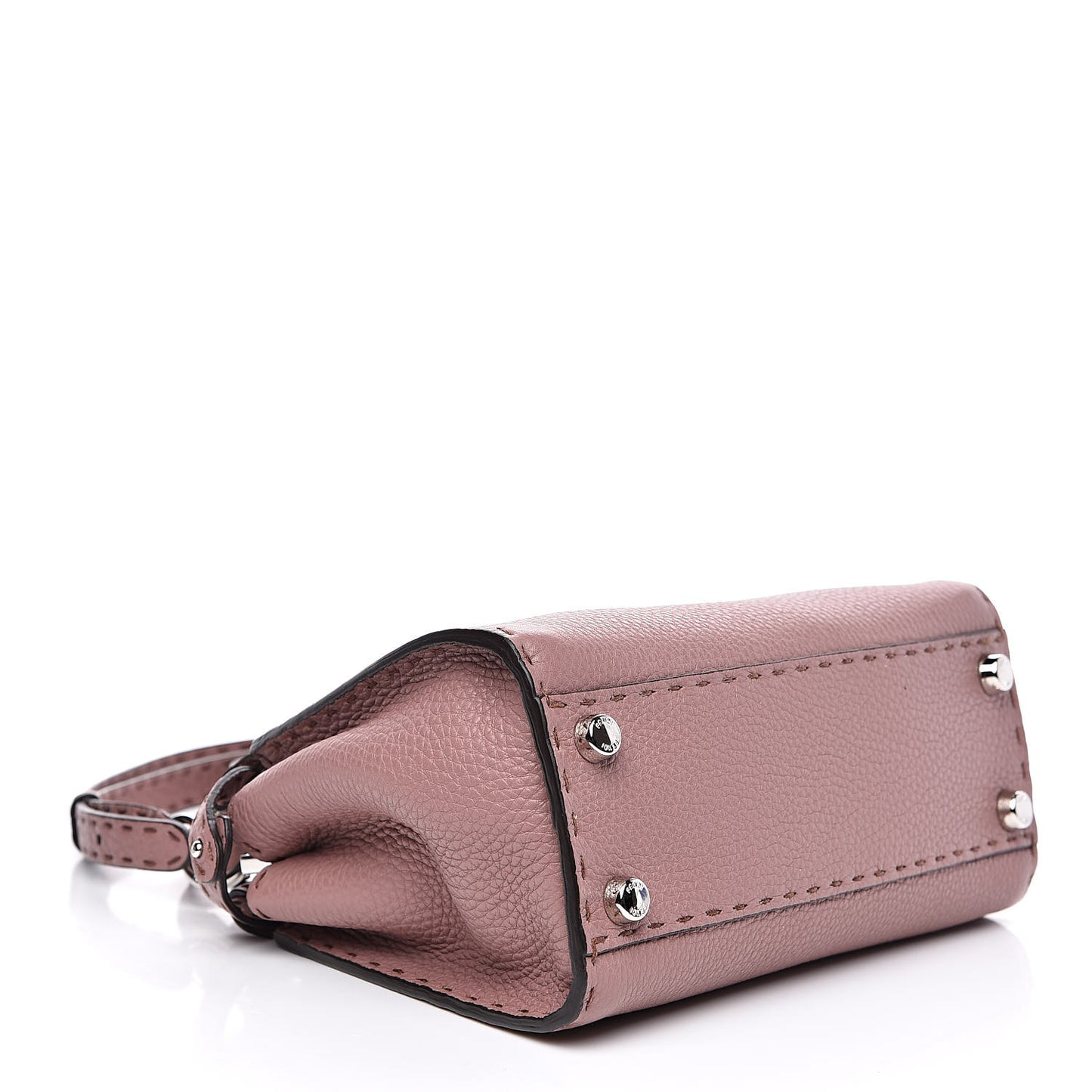 Cuoio Romano Selleria Bi-Color Mini Peekaboo Iconic Satchel English Rose Camelia