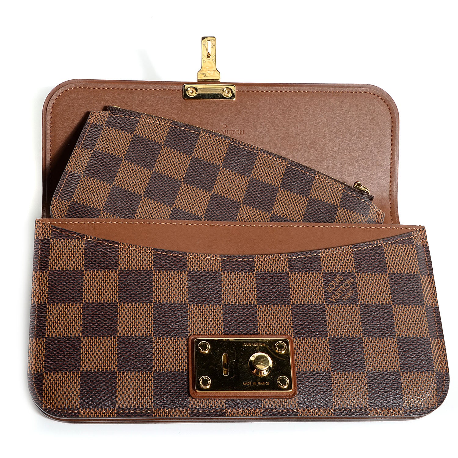 Louis Vuitton Damier Ebene Ascot Wallet 6 of 9
