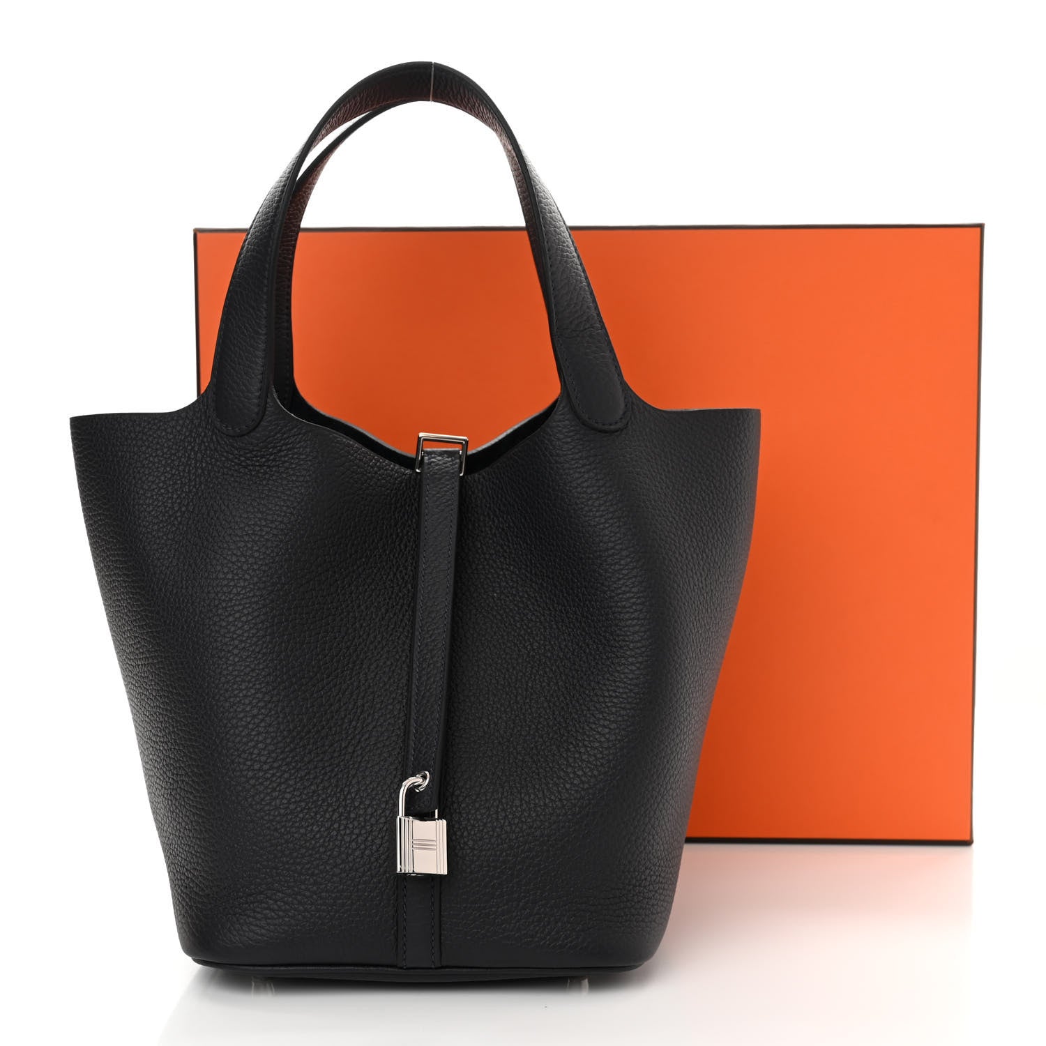 Hermes Taurillon Clemence Picotin Lock 22 MM Bleu Nuit 11 of 11