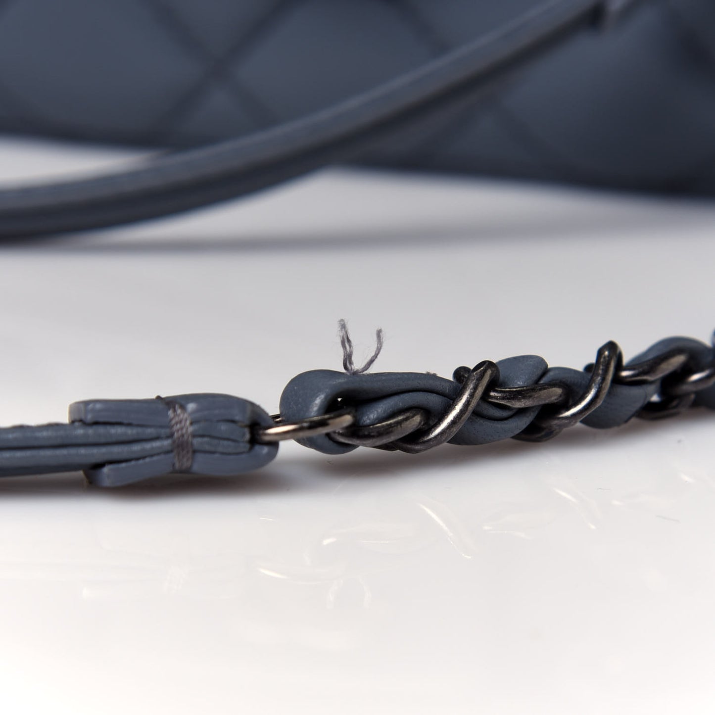 Lambskin Quilted Hobo Blue