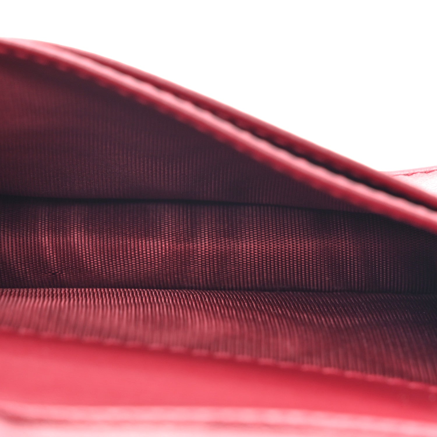 Christian Dior Patent Cannage Small Lady Dior Flap Card Holder Scarlet 6 of 12