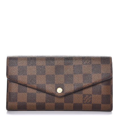 Louis Vuitton Damier Ebene Sarah Wallet NM 1 of 7