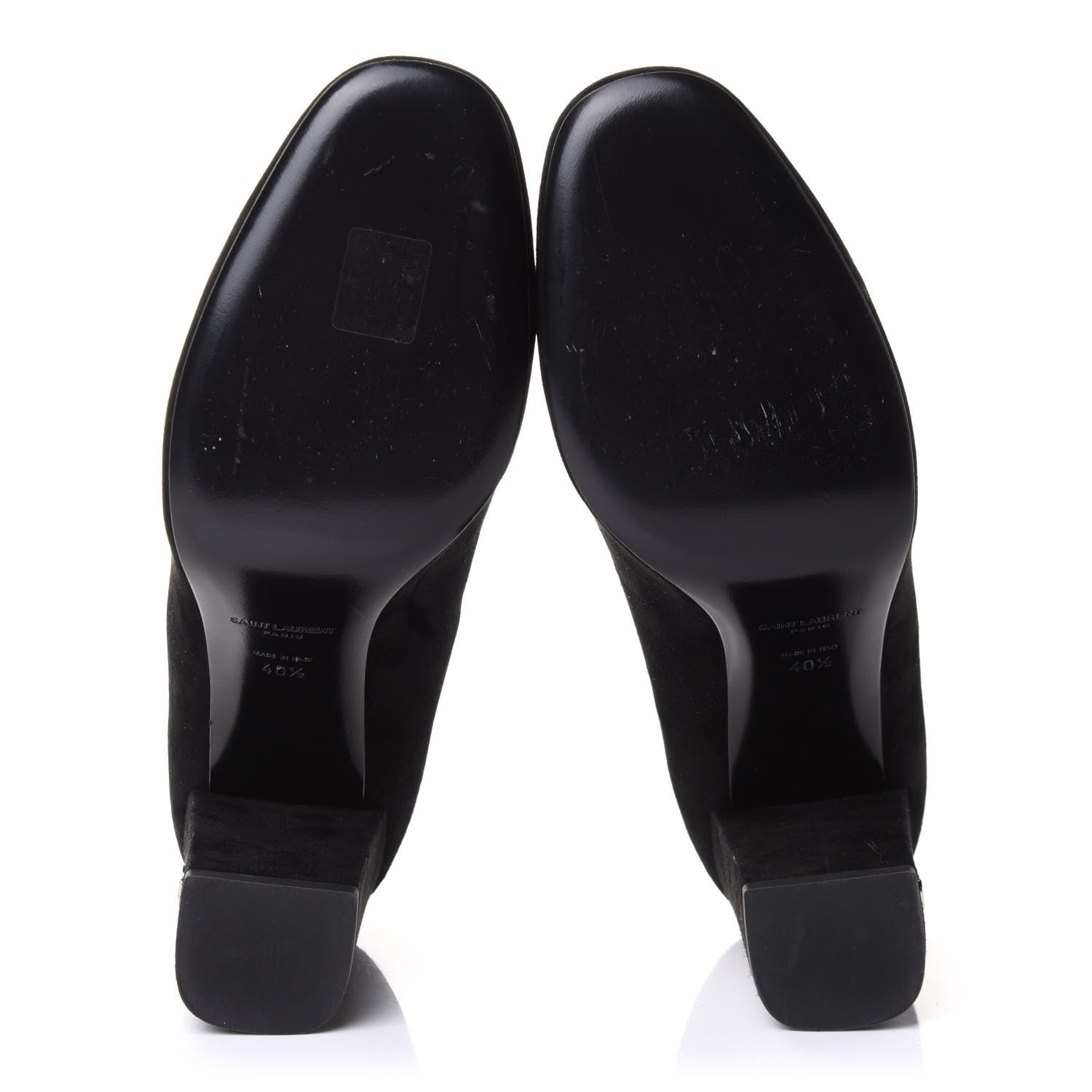 Saint Laurent Kid Scamosciato Babies 90 Pumps 40.5 Black 5 of 9